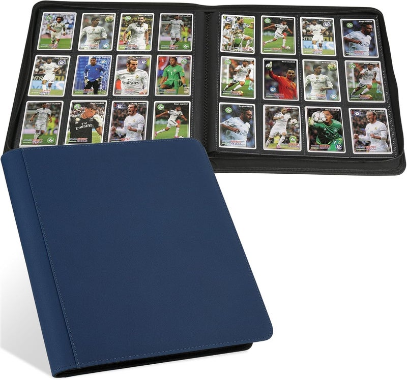 GERMUN Trading Card Binder 12 Pocket, 720 Pockets Card Binders, Card Collection Binder, Card Album Folder for MTG, TCG, Sports Cards, Game Cards (Dark Blue) - Image 1